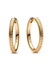 Pandora Moments Charm Hoop Earrings - 14k gold plating
