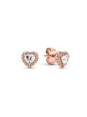 Elevated Heart Necklace & Earrings Set