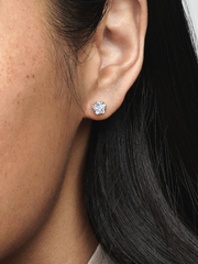 FINAL SALE - Celestial Sparkling Star Stud Earrings - Sterling silver