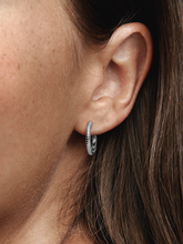 Pandora Moments Small Charm Hoop Earrings - Sterling silver