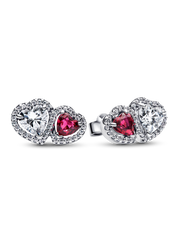 Sterling Silver Halo Hearts Gift Set