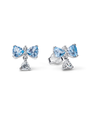 Bridgerton Blue Bow Necklace & Earring Set