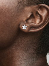 FINAL SALE - Sparkling Snowflake Stud Earrings - Sterling silver