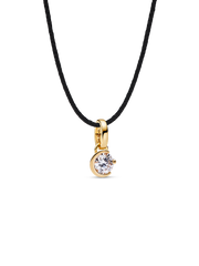 Pandora Talisman 14k Gold Lab-grown Diamond Moon Pendant - 0.25 ct TW, 14k gold