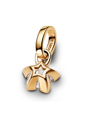 Pandora Talisman 14k Gold Lab-grown Diamond Star Pendant - 0.25 ct TW, 14k gold