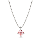 FINAL SALE - Pandora Nova 14k White Gold Lab-grown Pink Diamond Pendant Necklace - 1.00 ct TW, 14k white gold