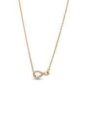Pandora Infinite Lab-grown Diamond Pavé Pendant Necklace - 0.11 ct TW, 14k gold