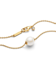 Treated Freshwater Cultured Pearl Collier Necklace - 14k gold plating