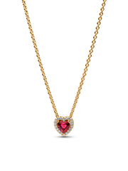 Red Heart Necklace and earring set