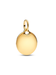 Engravable Round Tag Dangle Charm Bracelet Set