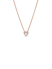 Elevated Heart Necklace & Earrings Set