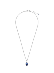 Sparkling Statement Halo Pendant Necklace - Sterling silver