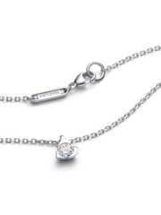FINAL SALE - Pandora Talisman Sterling Silver Lab-grown Diamond Heart Pendant Necklace - 0.25 ct TW, Sterling silver