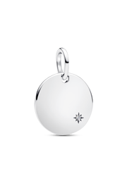Engravable Lab-Grown Diamond Tag Pendant Necklace