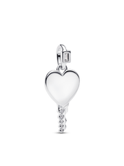 Engravable Heart Key Pendant Necklace
