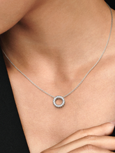 Pandora Logo Pavé Circle Collier Necklace - Sterling silver