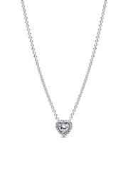 Tennis Choker & Heart Necklace Layering Set