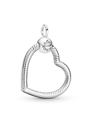 Pandora Moments Heart Charm Pendant - Sterling silver