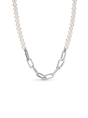 Pandora ME Treated Freshwater Cultured Pearl Necklace - Sterling silver