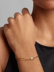 FINAL SALE - Pandora Infinite 14k Gold Lab-grown Diamond Double Chain Bracelet - 0.50 ct TW, 14k gold