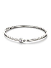 FINAL SALE - Pandora Infinite 14k White Gold Lab-grown Diamond Bangle - 0.25 ct TW, 14k white gold
