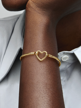 Pandora Moments Heart Closure Snake Chain Bracelet - 14k gold