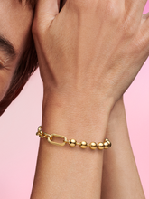 Pandora ME Metal Bead & Link Chain Bracelet - 14k gold plating