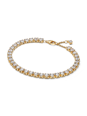Sparkling Bold Tennis Bracelet - 14k gold plating