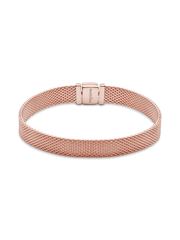 FINAL SALE - Pandora Reflexions™ Mesh Bracelet - 14k rose gold plating