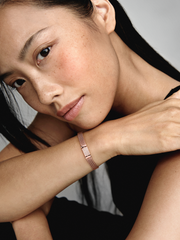 FINAL SALE - Pandora Reflexions Long Clasp Pavé Bracelet - 14k rose gold plating