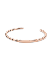 Pandora Signature I-D Open Bangle - 14k rose gold plating