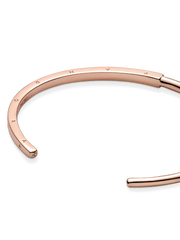 Pandora Signature I-D Open Bangle - 14k rose gold plating