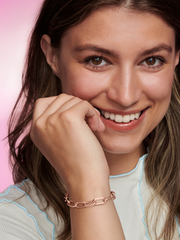 Pandora ME Medium-Link Chain Bracelet - 14k rose gold plating