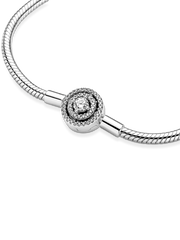 Pandora Moments Halo Snake Chain Bracelet - Sterling silver