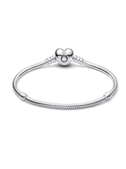 Moments Heart & Snake Chain Bracelet - Sterling silver