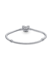 Pandora Moments Butterfly Clasp Snake Chain Bracelet - Sterling silver