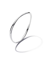 Organically Shaped Bangle - Sterling silver