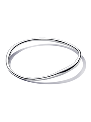 Organically Shaped Bangle - Sterling silver