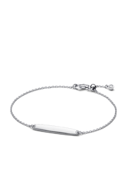 His & Hers Engravable Silver Bracelet Set