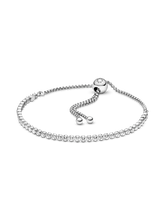 Sparkling Slider Tennis Bracelet - Sterling silver