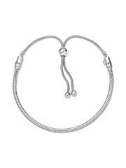 Snake Chain Slider Bracelet - Sterling silver