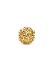Openwork Heart Charm - 14k gold plating