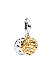 My Pandora Two Tone Daisy Dangle Charm Bracelet Set