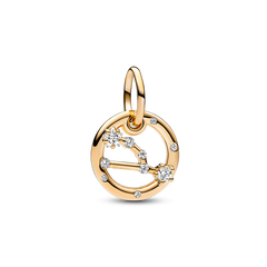 Taurus Zodiac Dangle Charm - 14k gold plating