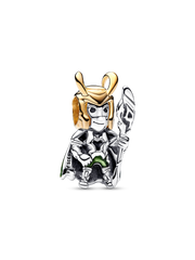 Marvel Loki Charm - Sterling silver, 14k gold plating