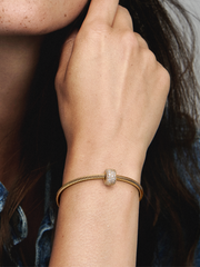 Sparkling Pavé Triple-row Charm - 14k gold plating