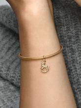 FINAL SALE - Rocking Unicorn Dangle Charm - Sterling silver, 14k gold plating