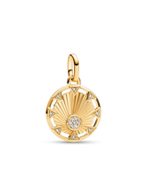 FINAL SALE - Pandora ME Power of the Light Sun Medallion Charm - 14k gold plating