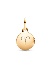 Openable & Engravable Love Locket Dangle Charm - 14k gold plating