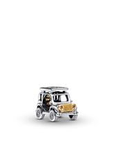 Two-tone Adventure Car Charm - Sterling silver, 14k gold plating